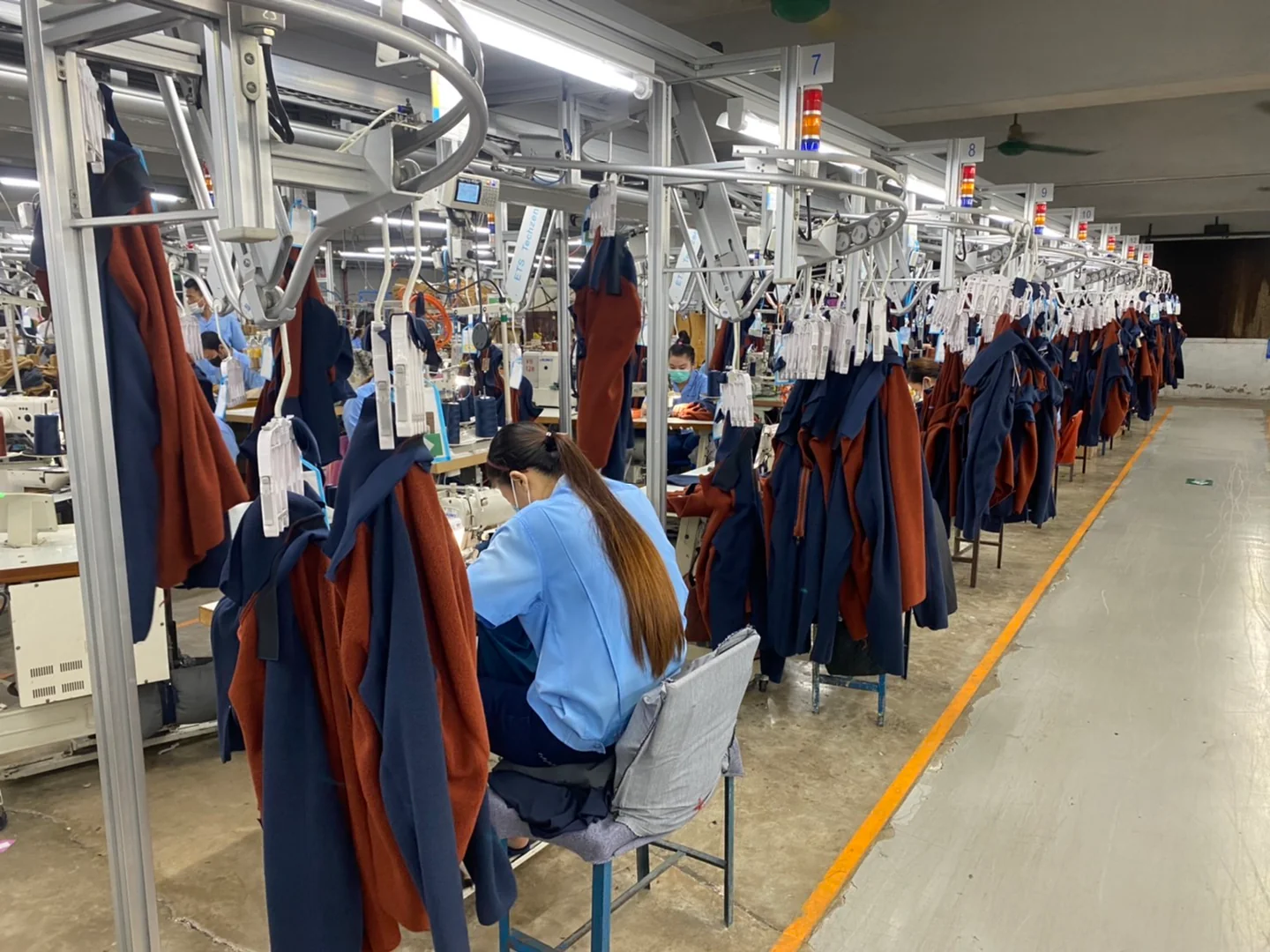 Washing machines in factory